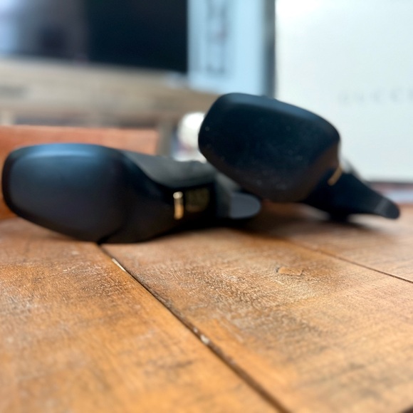 NWT GUCCI Zumi GG Monogram Tweed and Leather Knee-High Boots - Picture 7 of 10